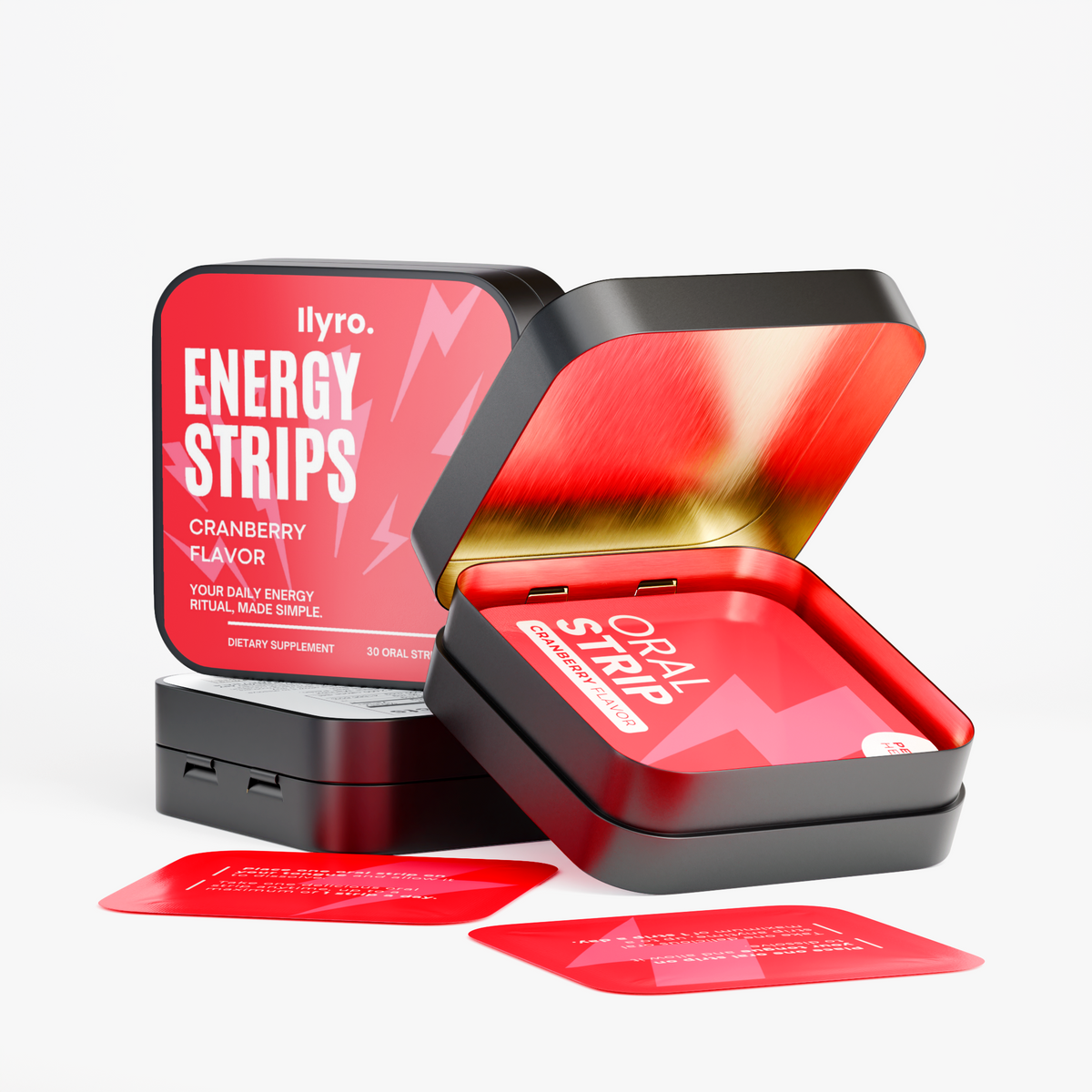 ILYRO. Energy Strips — Cranberry